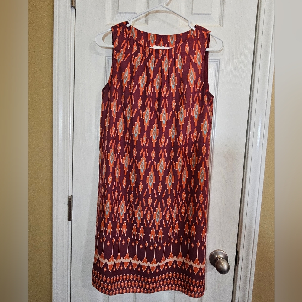 Fossil Southwest-Style Printed Shift Dress (Size Small)